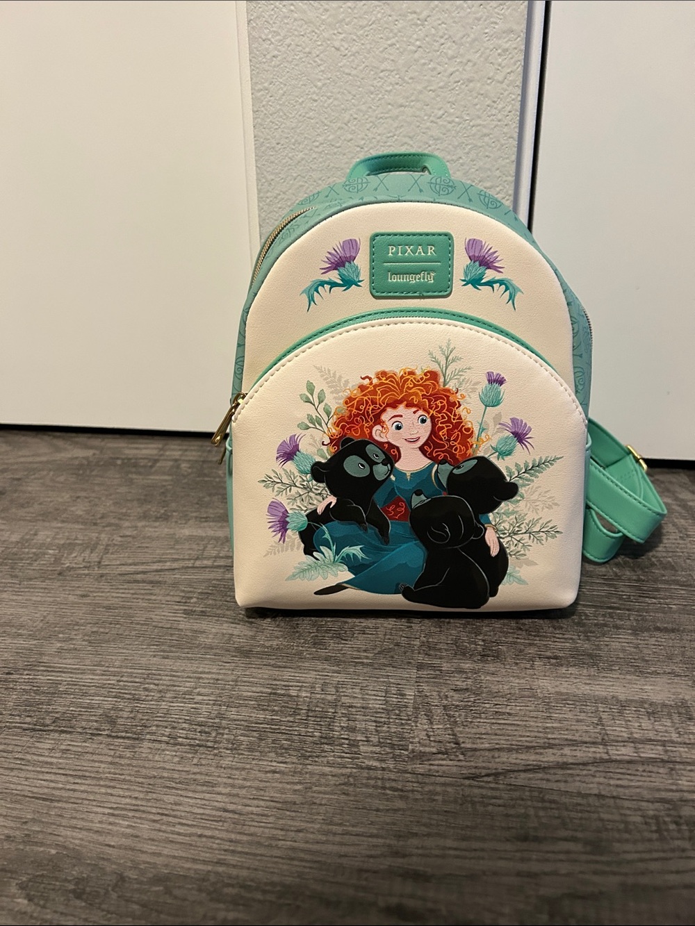 Pixar Loungefly Merida Mini Backpack - Mint & Cream